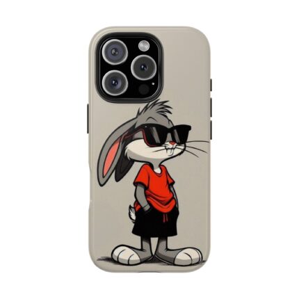 Cool rabbit cartoon phone case by Owncover – funky and retro tough cover for teens
