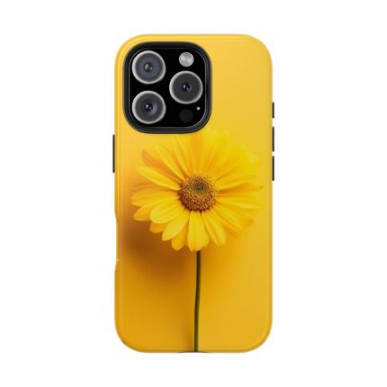 Bright Yellow Floral Tough Phone Case | Summer Vibes, Durable & Stylish Gift for Her